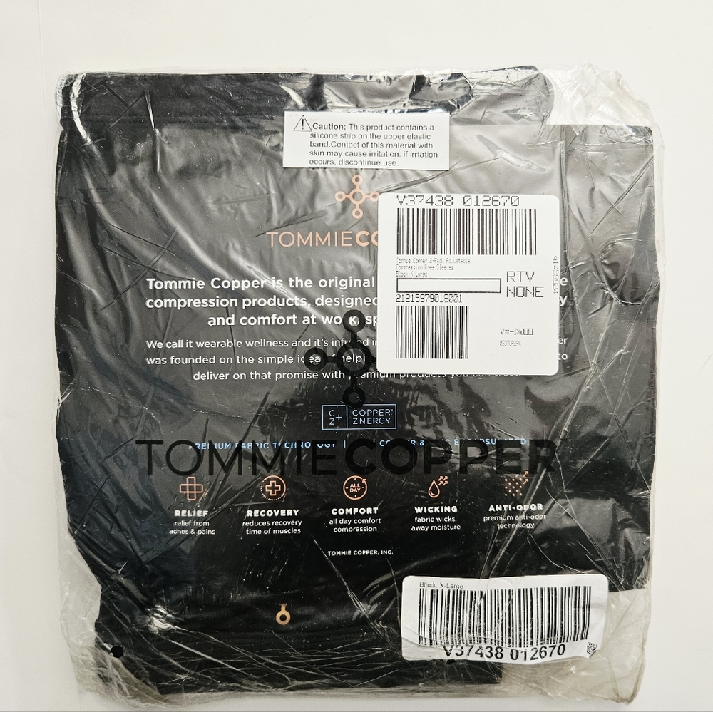 Tommie Copper 2 pack Adjustable Knee Sleeve Size XL NWOT - Picture 9 of 9